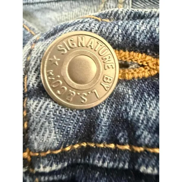 Levi’s Signature Gold Skinny Jeans Women’s Blue Mid Rise Stretch Denim 28x30 - Image 3