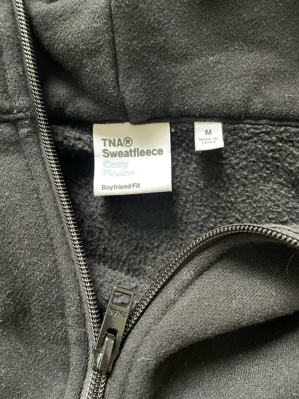 Aritzia TNA Half-Zip sweatFleece cozy fit sweatshirt - Image 2