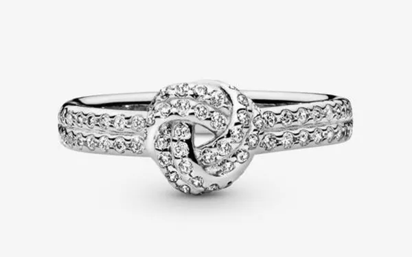 Pandora Shimmering Love Knot Ring - Image 2