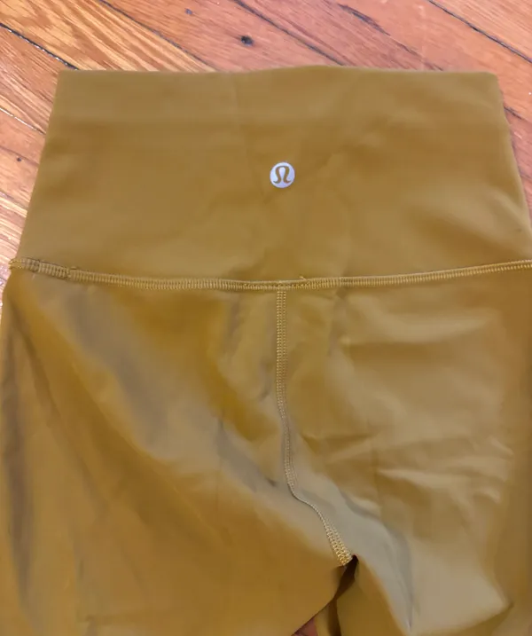 Lululemon Wunder Train High-Rise Biker Short 6" - Gold Spice - Size 2 - Image 4