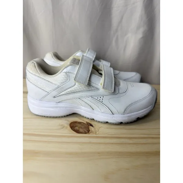 Reebok Women’s Work N Cushion 4.0 KC White Hook & Loop Comfort Shoes Size 7.5 - Image 2