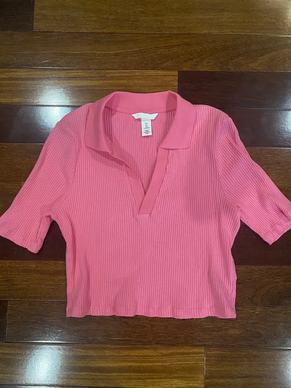 H&M Pink Crop Top - Image 3