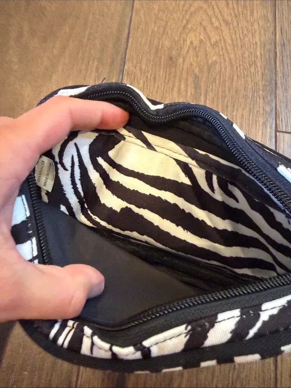 Glovelt Zebra Print Wristlet Pouch - Black & White - Image 4