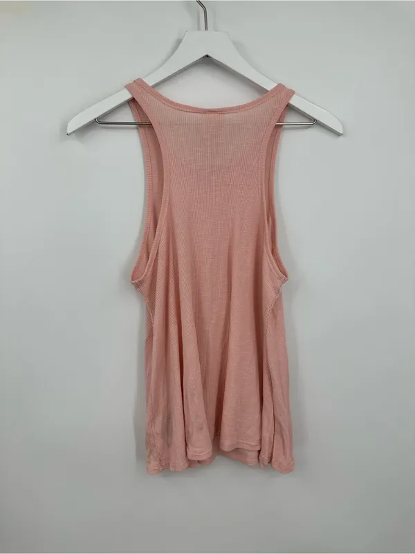 Free People Peach Basic Tank Top Size Medium Boho - Image 8