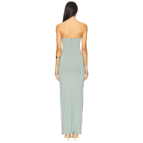 Nakedvice x REVOLVE The Evelyn Dress in Sage Small New Womens Maxi Tube Gown - Image 2