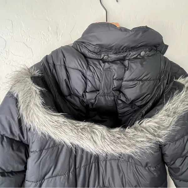 Columbia Stepstone Pass Water Resistant Puffer Jacket Faux Fur Trim hood black M - Image 8