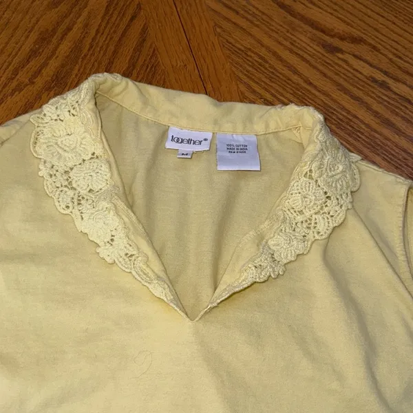 Together tank with collar Yellow Size M - Image 2