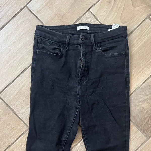 Good American Jet Black Skinny Jeans / W15 - Image 2