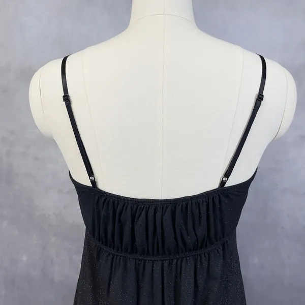 Y2K Babydoll Mini Dress Womens Medium‎ Sparkly Flowy Party Ballet Fairy Grunge - Image 6