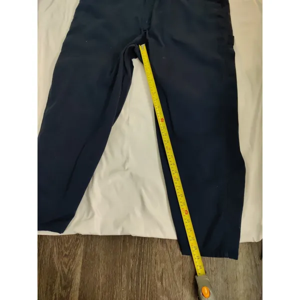C. E. Schmidt Workwear Jumpsuit Coveralls Navy Blue Zip Pockets Long Sleeve XLR - Image 8
