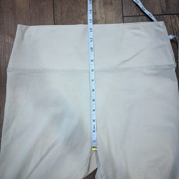 OFFLINE by Aerie OG Crop Flare Hi-Rise Leggings - Tan Beige - Women's Size XL - Image 7