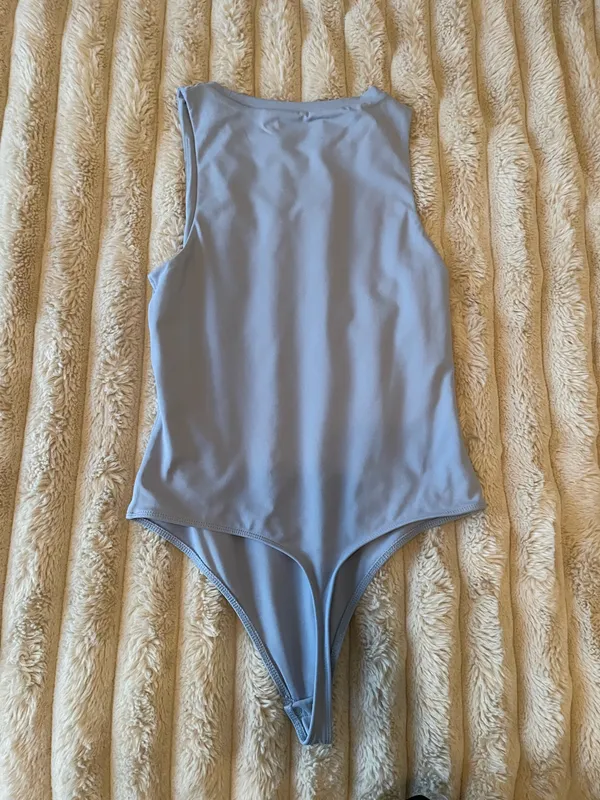 Babaton Aritzia Bodysuit Blue Large - Image 2