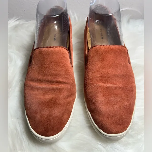 Birdies The Swift Slip-On Sneaker Suede Leather Flats Nutmeg Orange Size - Image 2