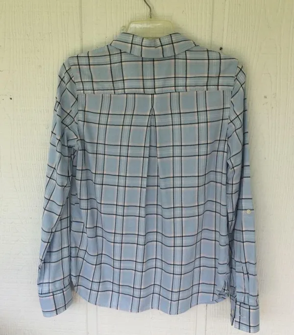 Tommy Hilfiger Plaid Long-sleeved Shirt S - Image 5