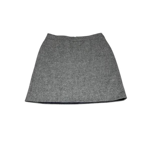 Talbots Gray‎ Herringbone Wool Blend Skirt 16P Petite Office Interview Lined - Image 2