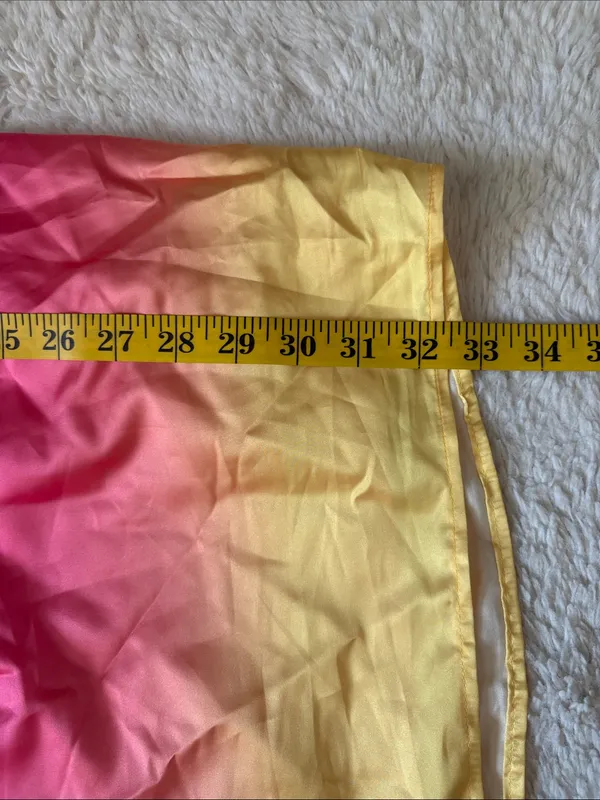Lulus Dela Light Pink Ombre Satin Mini Dress Size XL NWT Party Sexy Glam Wedding - Image 8
