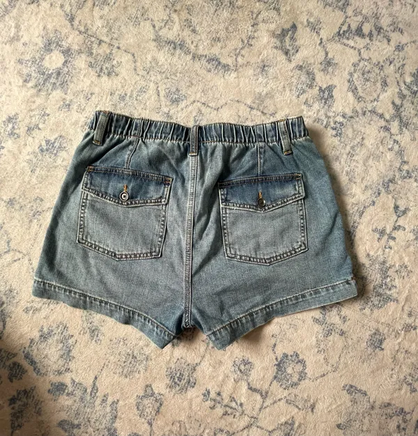 Aerie Dark wash patch pocket denim short - Image 2