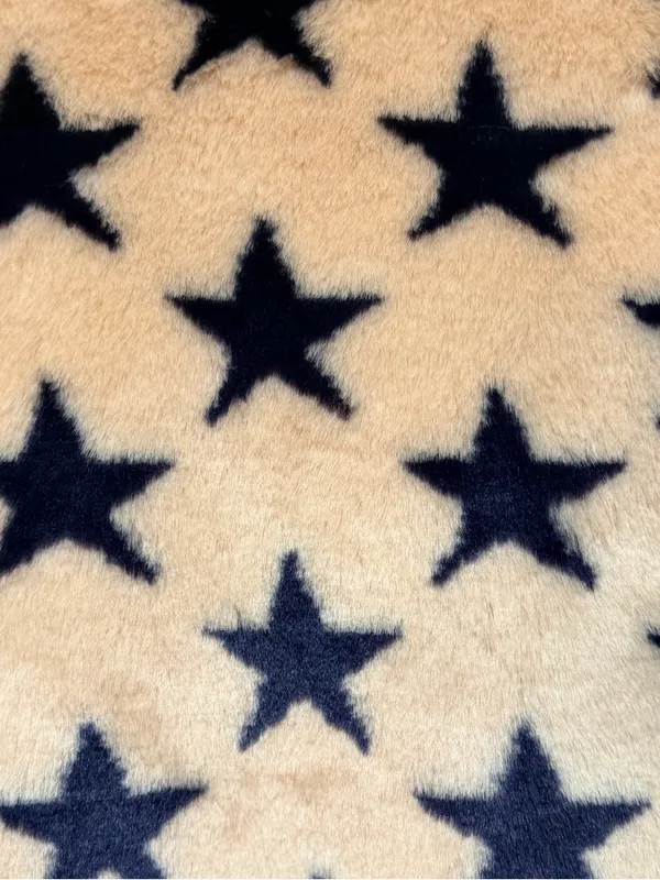 Chaser Faux Fur Star Collarless Jacket Medium - Image 11