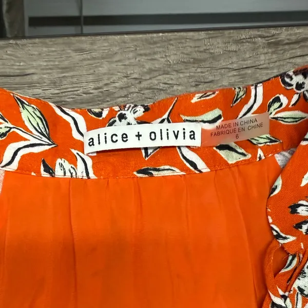 Alice and‎ Olivia Lilian Printed Dress size 6 - Image 6