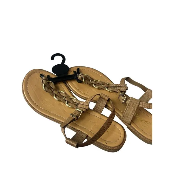 Solanz sandals size 9 gently worn Tan - Image 2