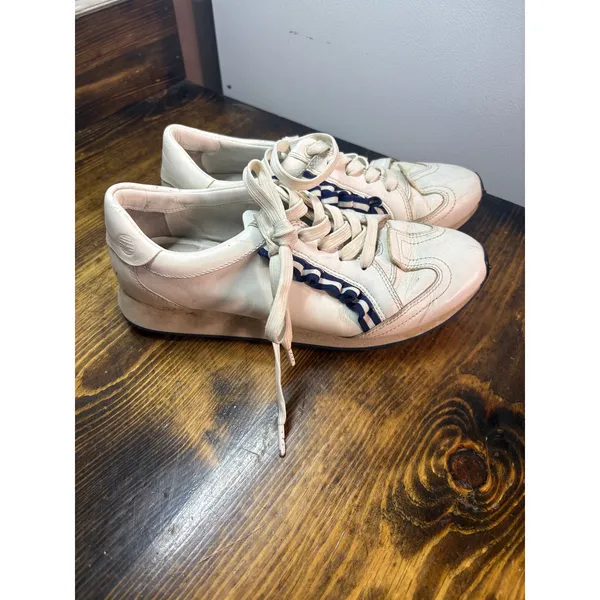 Tory Burch White And Blue‎ Sneakers Size 8 - Image 2