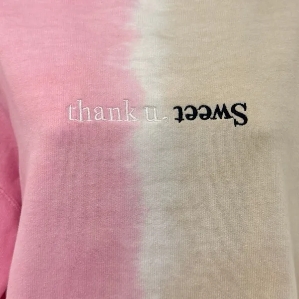 Ariana Grande Sweetener Pink Tan World Tour Thank U Next Crew Sweatshirt size S - Image 6