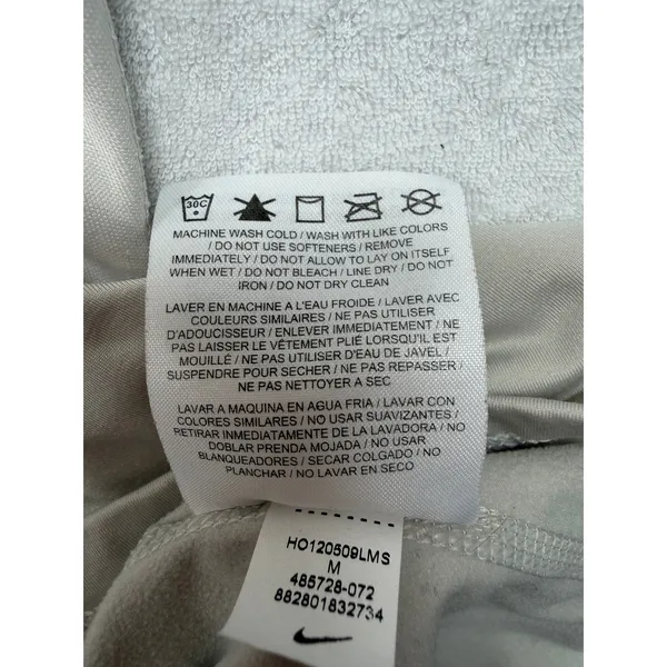 Nike Pro Dri-FIT 1/2 Zip Long Sleeve Top Womens Medium Beige Athletic - Image 9