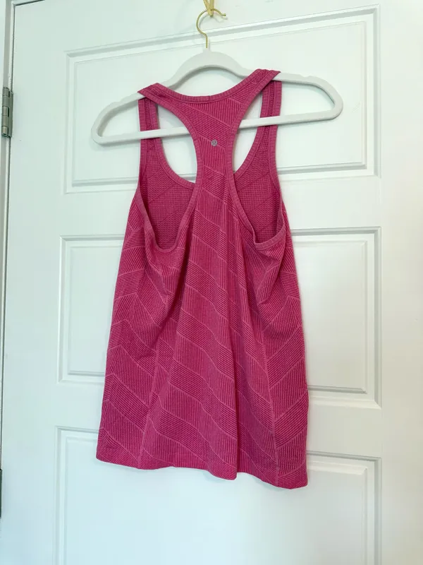 Pink Lululemon Swiftly Tank Tech Top Racerback - Image 2