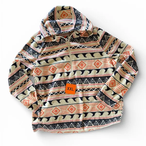 O'Neill Ladies Half Zip Print Fleece Hoodie size XXL - Image 2