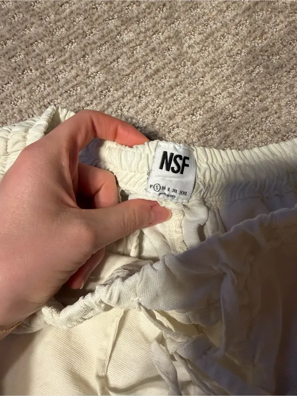 NSF woman’s linen pants size small White - Image 3