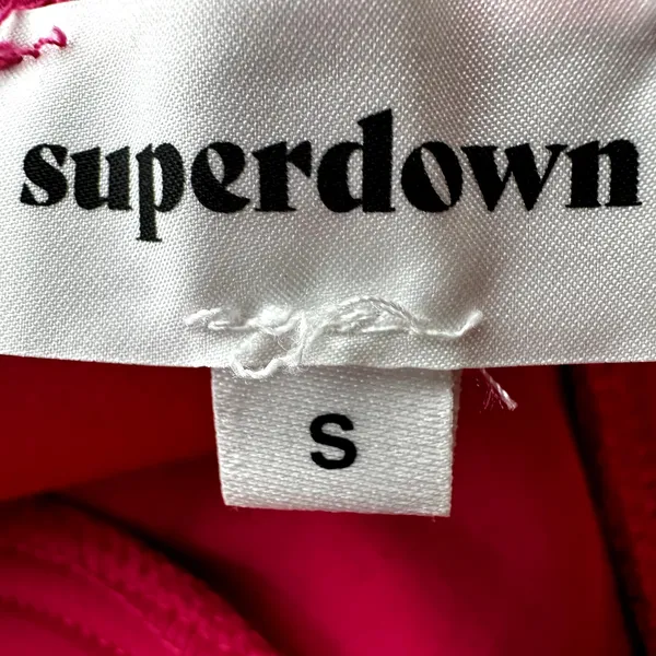 Superdown Oliviah Bustier Mini Dress Padded Adjustable Straps Hot Pink S - Image 3