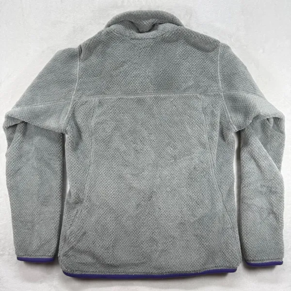 Patagonia Fleece Re-Tool Snap-T Pullover Gray Purple Polartec‎ Thermal Pro S - Image 8