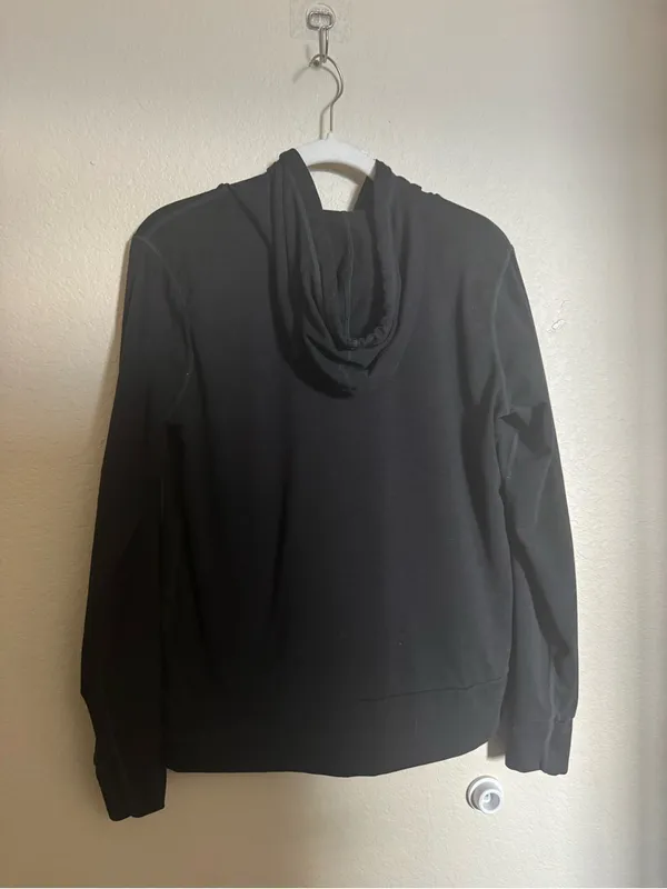 Vuori Halo Performance Full Zip Hoodie Jacket Sz M Black Soft Lounge - Image 8