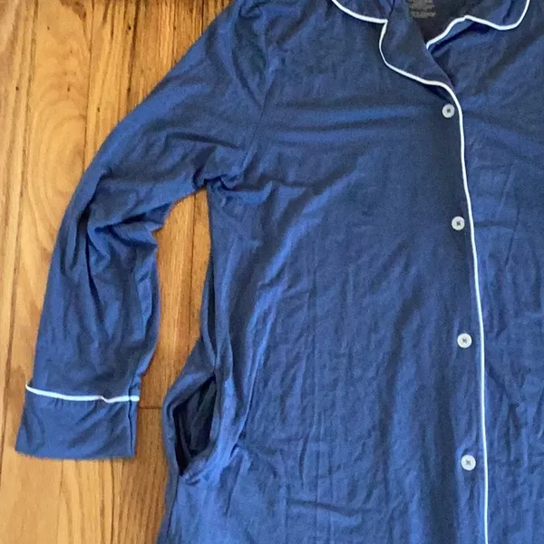 Kindred Bravely Clea Bamboo Long Sleeve Sleep Shirt size medium - Image 5