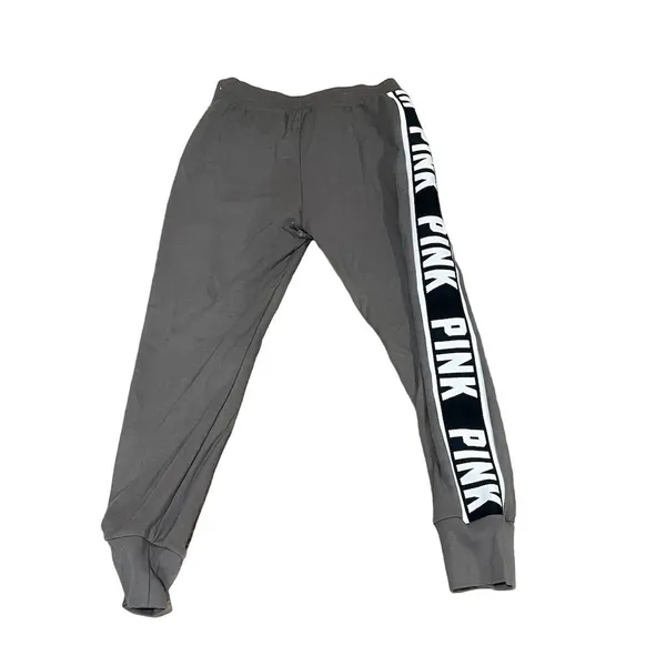 Victoria's Secret PINK Women's Gray Skinny Track Sweatpants Size M - Image 2