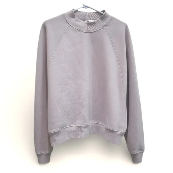 AGOLDE Tarron Mock Neck Sweatshirt Women's Medium Made USA Minimalist‎ Luxe - Image 3