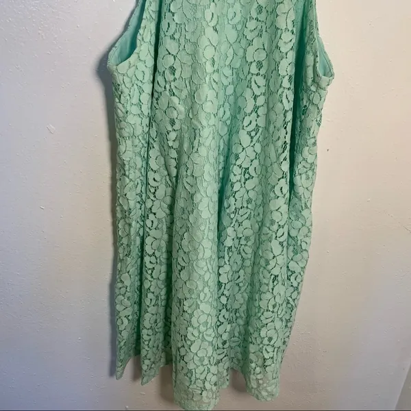 Altar'd State Women's Size Medium Alanna Pearl Sleeveless Swing Dress Mint Green - Image 6