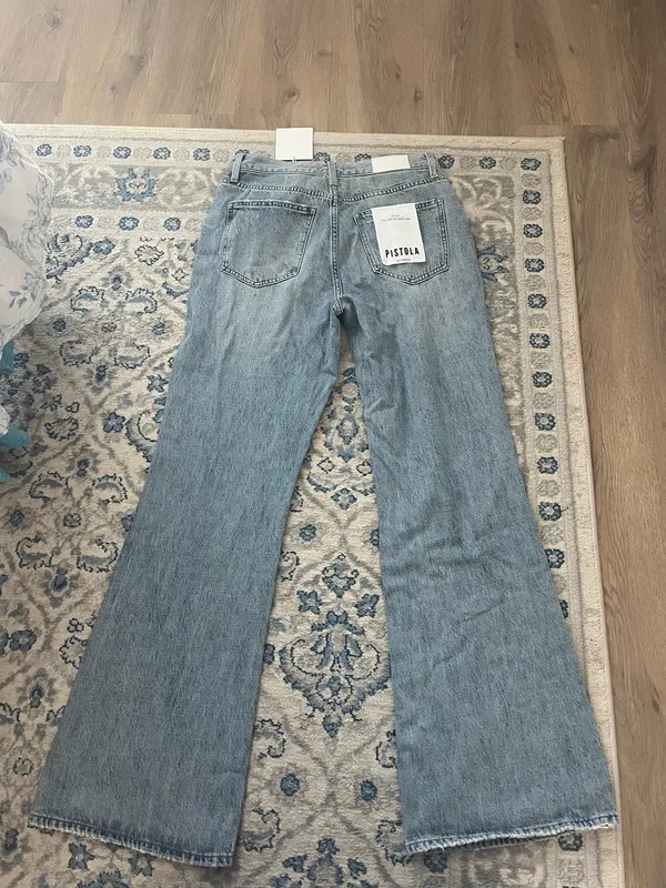 Stevie High-Rise Relaxed Pistola Flare Jeans - Image 3