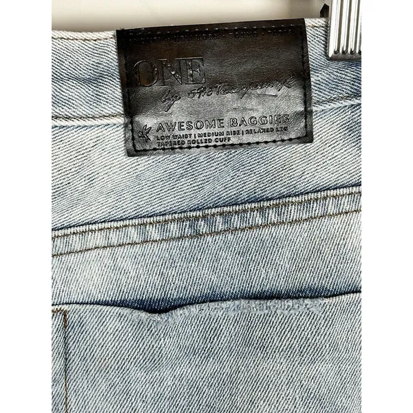 One Teaspoon Awesome Baggies Women 26 Light Wash Distressed Relaxed Jeans - Image 5