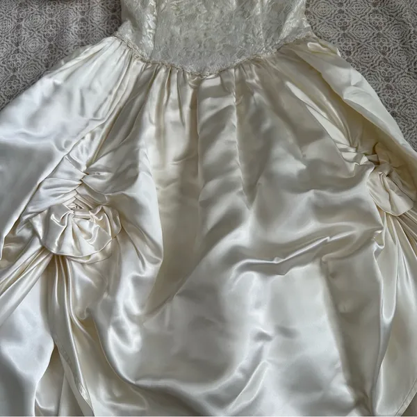 Vintage Jessica McClintock Bridal Wedding Dress - Image 5