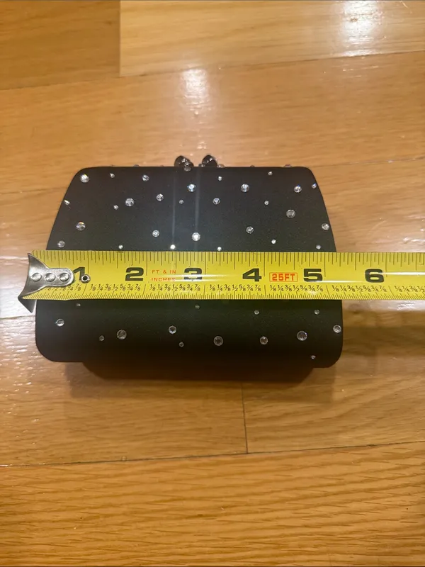 Franchi black with rhinestones little hand bag . - Image 4
