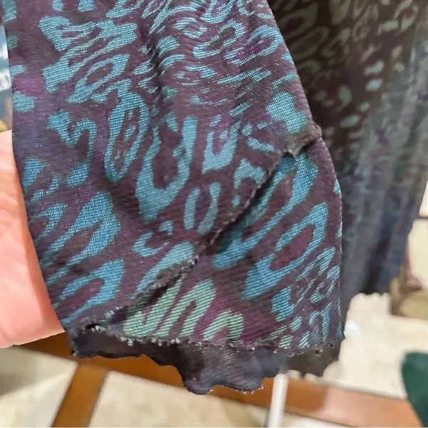 Kay Unger Leopard Print Multi Colored Dress Size 6 - Image 8
