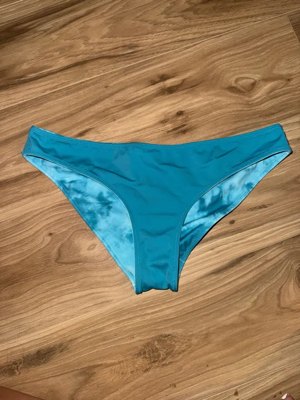 Victoria's Secret PINK Reversible Blue Bikini Bottoms - Image 3