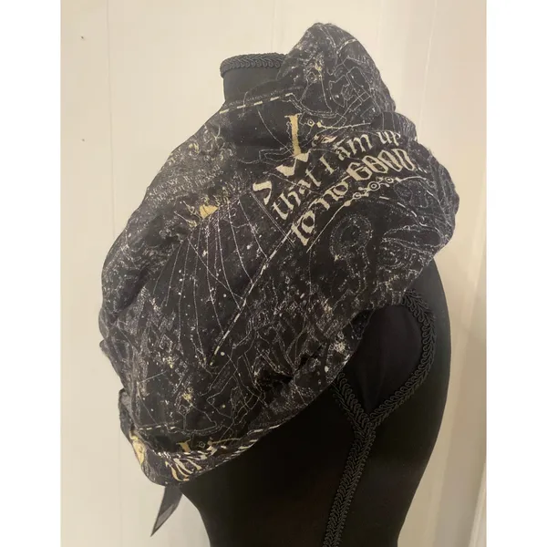 NWT Harry Potter Marauders Map 'I Solemnly Swear' Infinity Scarf Azkaban Book 3‎ - Image 2