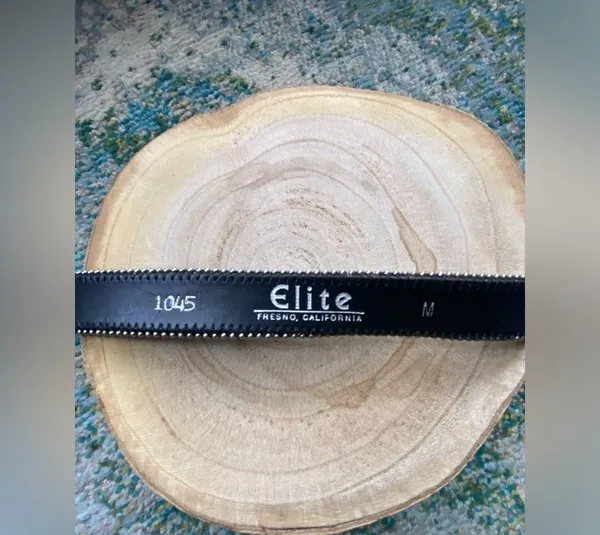 Vintage Elite western cowgirl fabric beaded belt, size medium - Image 7