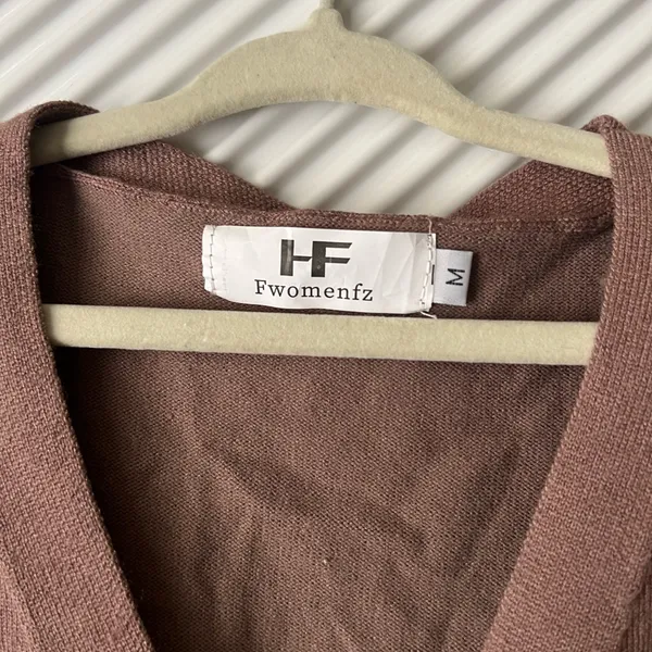 Elegant Brown Women's Sweater - Image 5