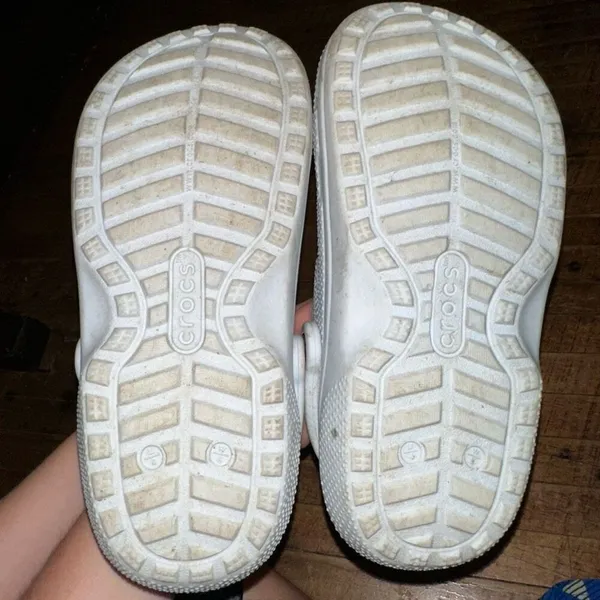 Crocs light blue washable rubber lined W6 orthotic arch support shoes - Image 3