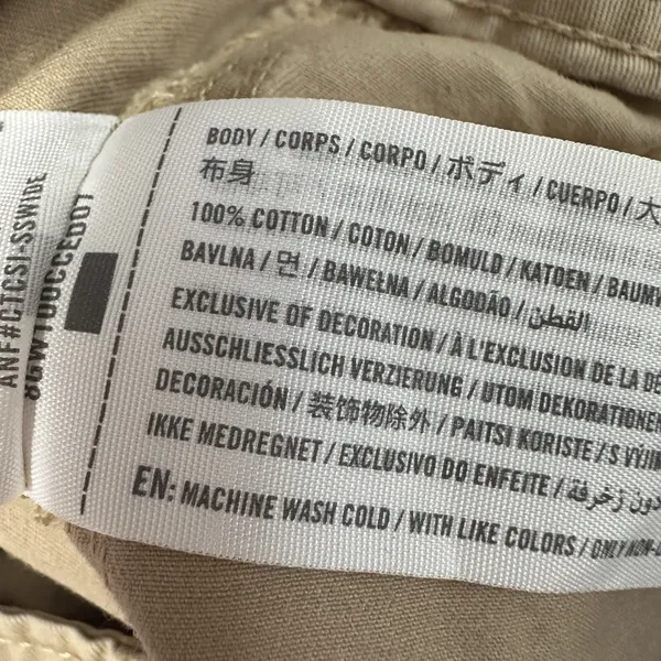 Abercrombie & Fitch Cargo Pants Womens 27/4Long Khaki Tan‎ Utility Straight Leg - Image 6