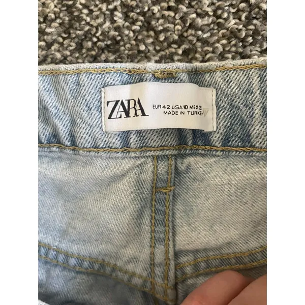 Zara lightwash wide leg jeans 10 - Image 2