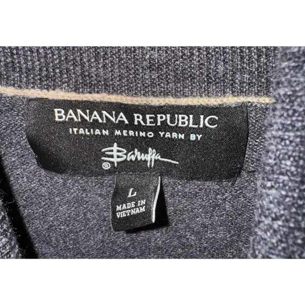 Banana Republic Italian Merino Wool Turtle Neck Sweater Women's LG‎ Warm Baruffa - Image 5